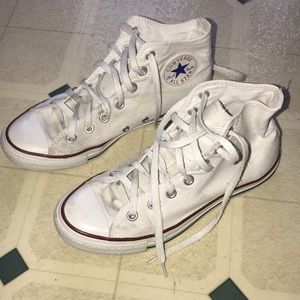 White Hightop Converse